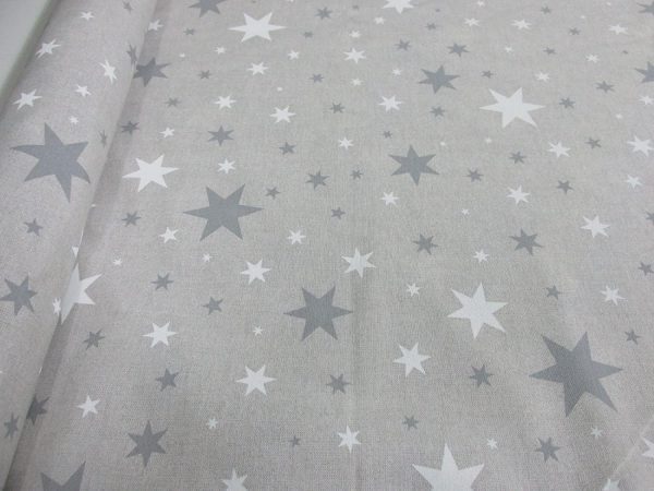 Loneta estampada Estrella Gris - Imagen 2