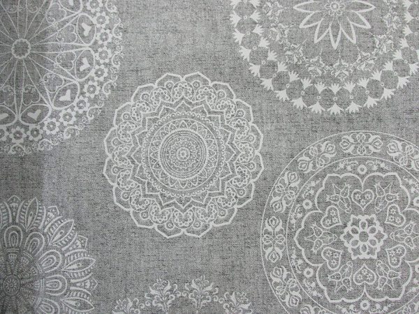 Loneta estampada Tatoo Gris - Imagen 3