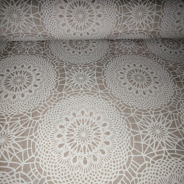 Loneta estampada Mandala beig