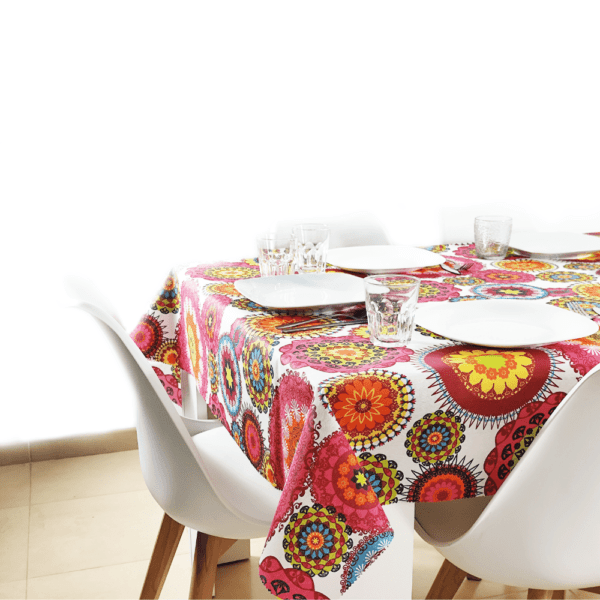 Mantel antimanchas impermeable Mandala multicolor - Imagen 5