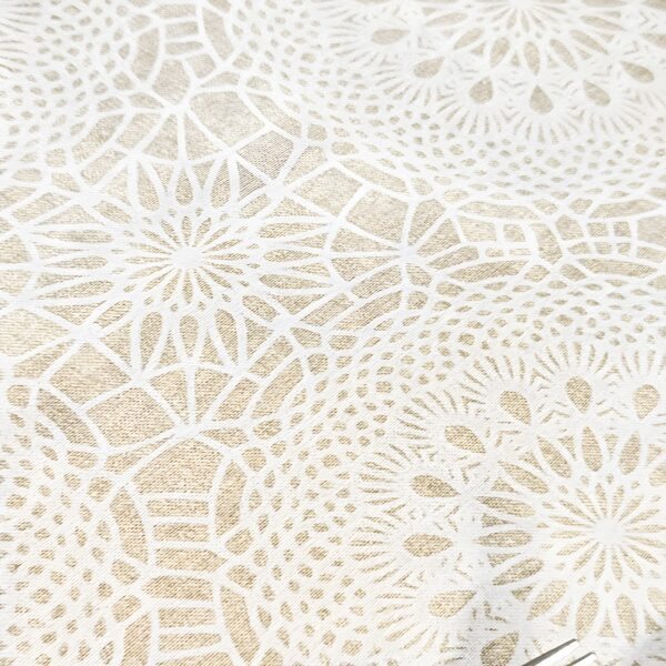 Mantel antimanchas impermeable Mandala-beig - Imagen 2